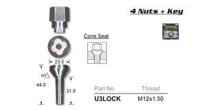 Lock Nuts (set of 4)