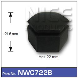 Wheel Nut Cover Black