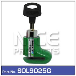 Motorcycle Disc Lock Green