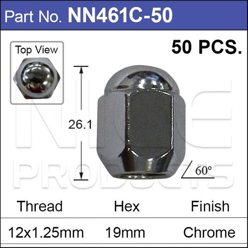Wheel Nut Pk 50