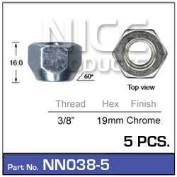 Wheel Nut Pkt 5