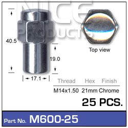 Mag Nuts pk25