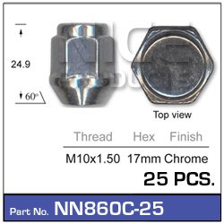 Wheel Nut Pkt 50