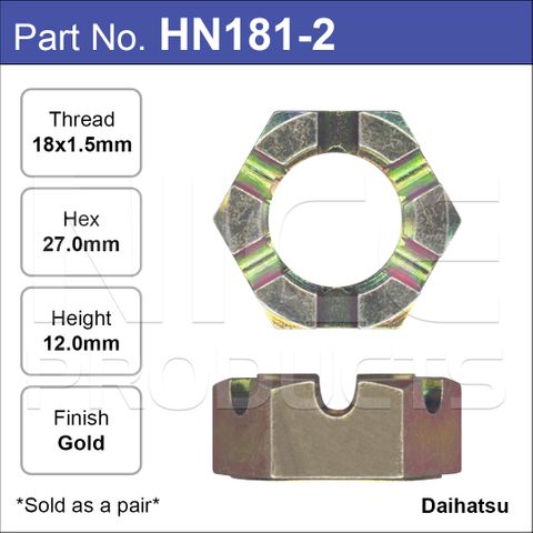 Hub Nuts Pair