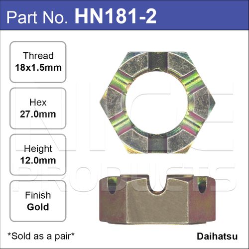 Hub Nuts Pair