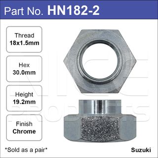 Hub Nuts Pair