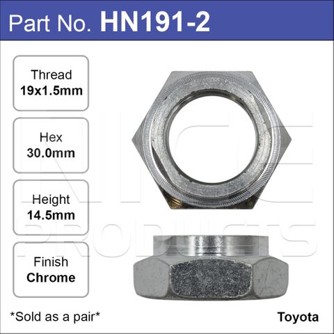 Hub Nuts Pair