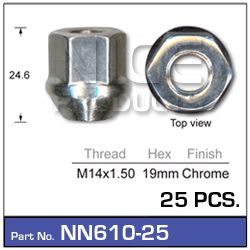 Wheel Nuts Pk25