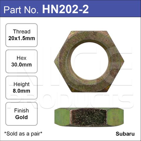 Hub Nuts Pair