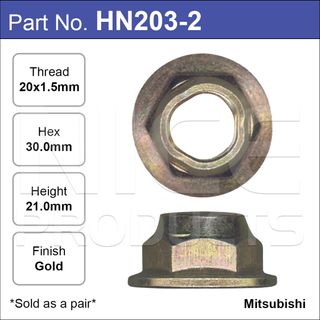 Hub Nuts Pair