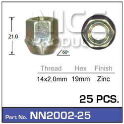 Wheel Nuts pk25