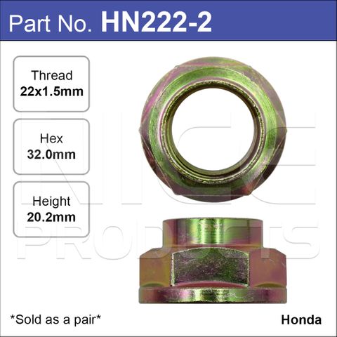 Hub Nuts Pair