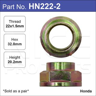 Hub Nuts Pair