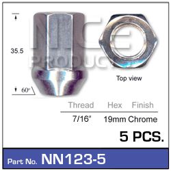 Wheel Nut Pkt 5