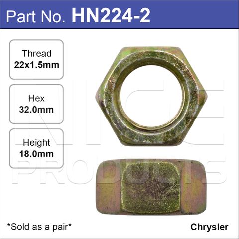 Hub Nuts Pair
