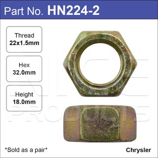 Hub Nuts Pair