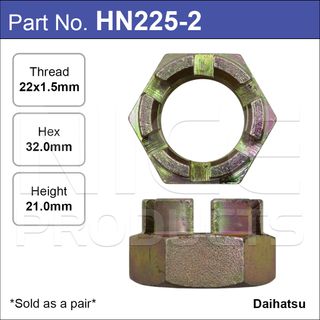 Hub Nuts Pair