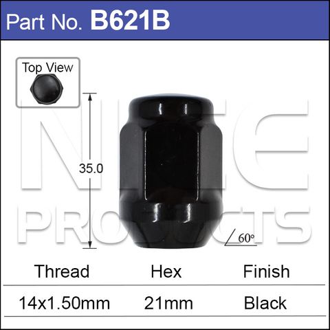 Black Wheel Nut