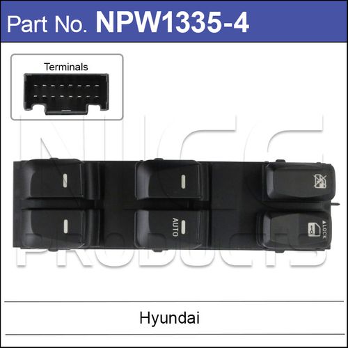 Power Window Switch 4 Button