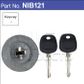 Ignition Barrel 2 Keys With Transponder Chip #68