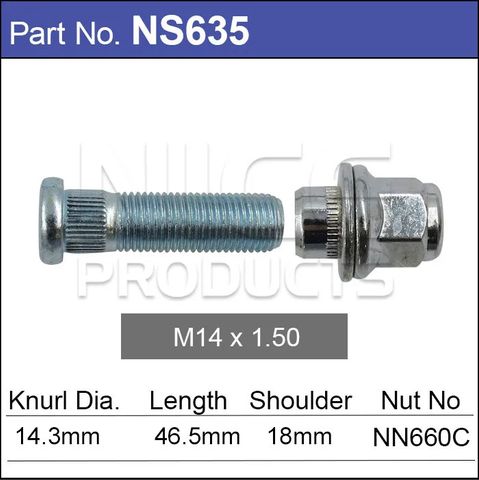 Wheel Stud & Nut