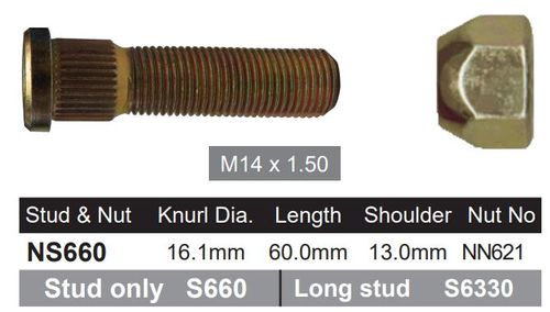 Wheel Stud & Nut
