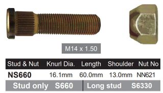 Wheel Stud & Nut