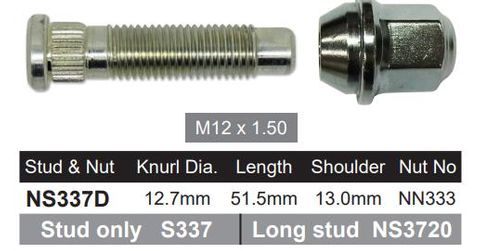 Wheel Stud & Nut