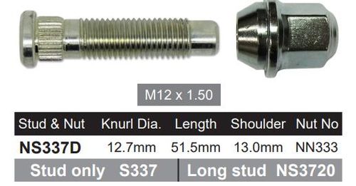 Wheel Stud & Nut