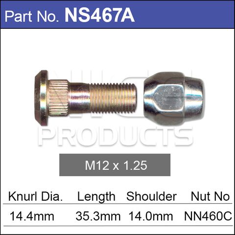 Wheel Stud & Nut