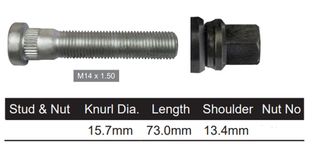 Wheel Stud and Nut