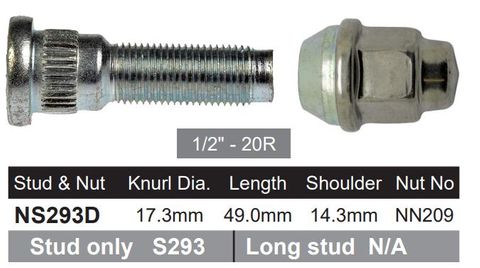 Wheel Stud & Nut