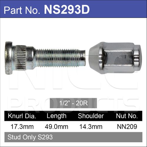 Wheel Stud & Nut