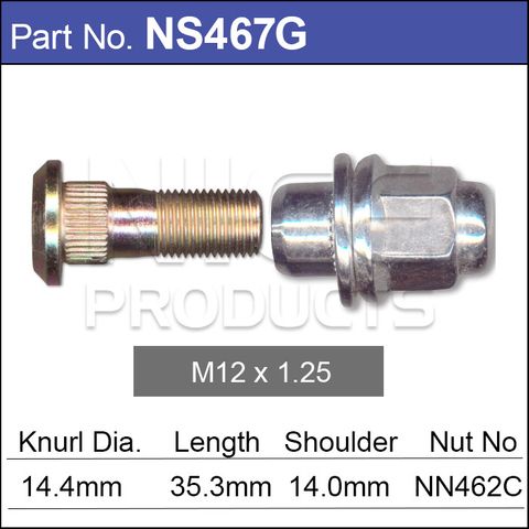 Wheel Stud & Nut