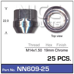 Wheel  Nuts pk 25