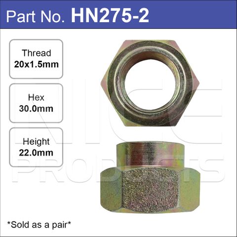 Hub Nuts Pair