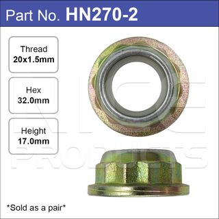 Hub Nuts Pair