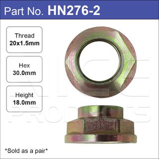 Hub Nuts Pair