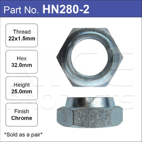 Hub Nuts Pair