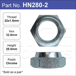 Hub Nuts Pair