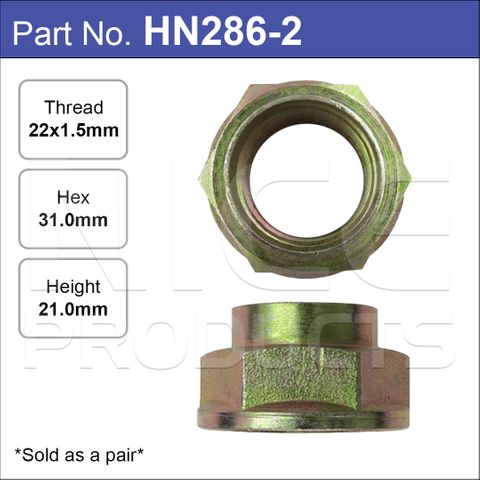 Hub Nuts Pair