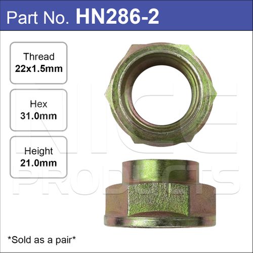 Hub Nuts Pair