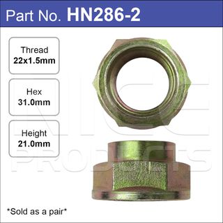 Hub Nuts Pair