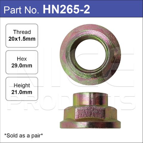 Hub Nuts Pair