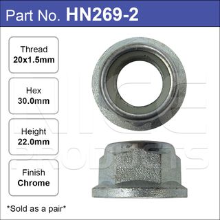 Hub Nuts Pair