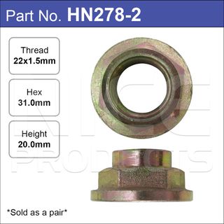 Hub Nuts Pair