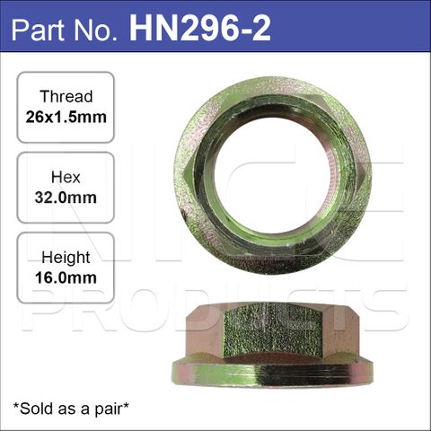 Hub Nuts Pair