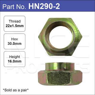 Hub Nuts Pair