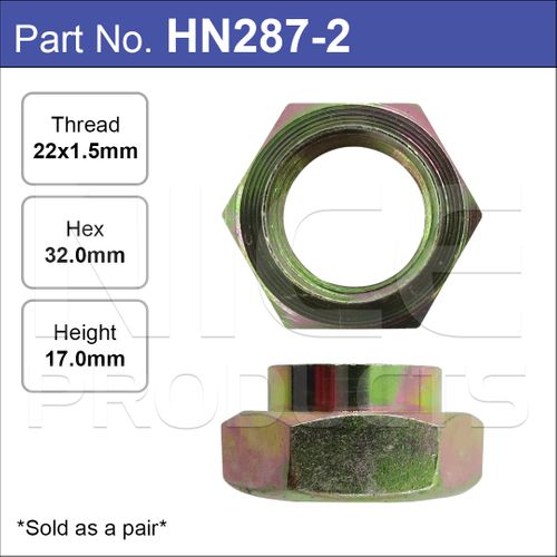 Hub Nuts Pair