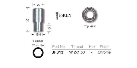 Wheel Nuts pk24